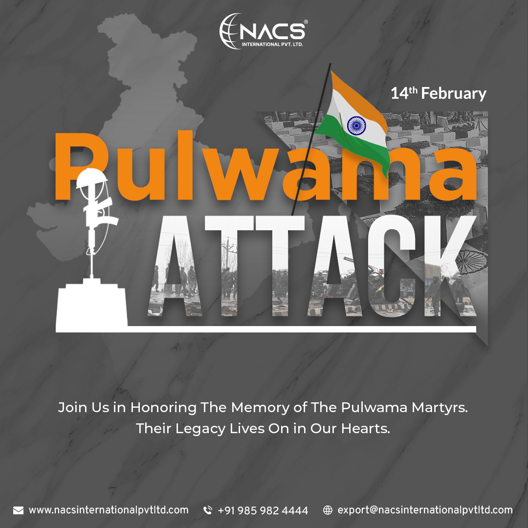 Join NACS International in honoring the memory of the Pulwama martyrs. Their legacy lives on in our hearts. 💔🌹🕯️🕊️🇮🇳

#PulwamaAttack #TerrorAttack #IndiaMourns #PulwamaTribute #TerrorismMustFall #NeverForgetPulwama #StandWithIndia #PeaceNotViolence #TerrorismHasNoReligion