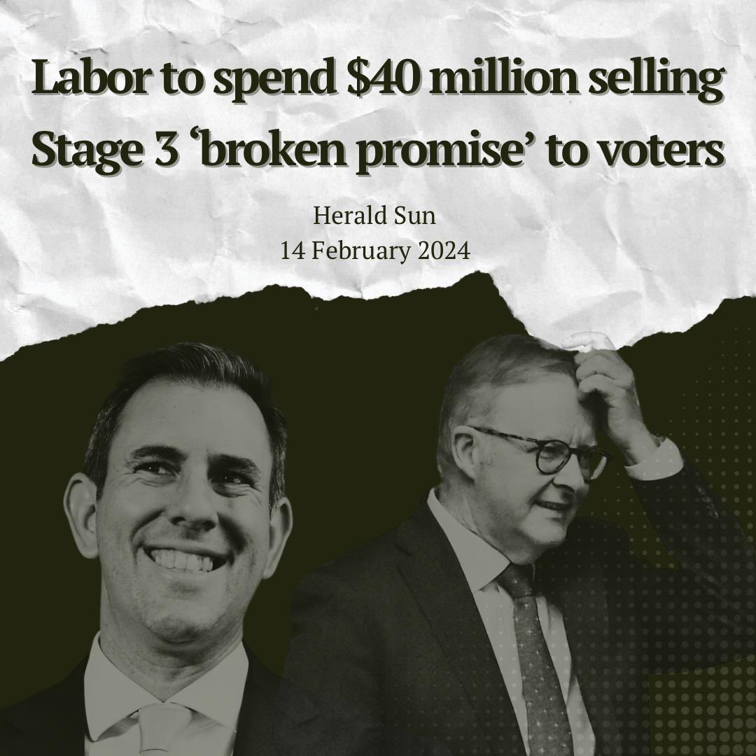 The government thinks it can spin and spend its way out of the cost of living crisis. Australians are paying twice for Labor’s broken promise. #auspol