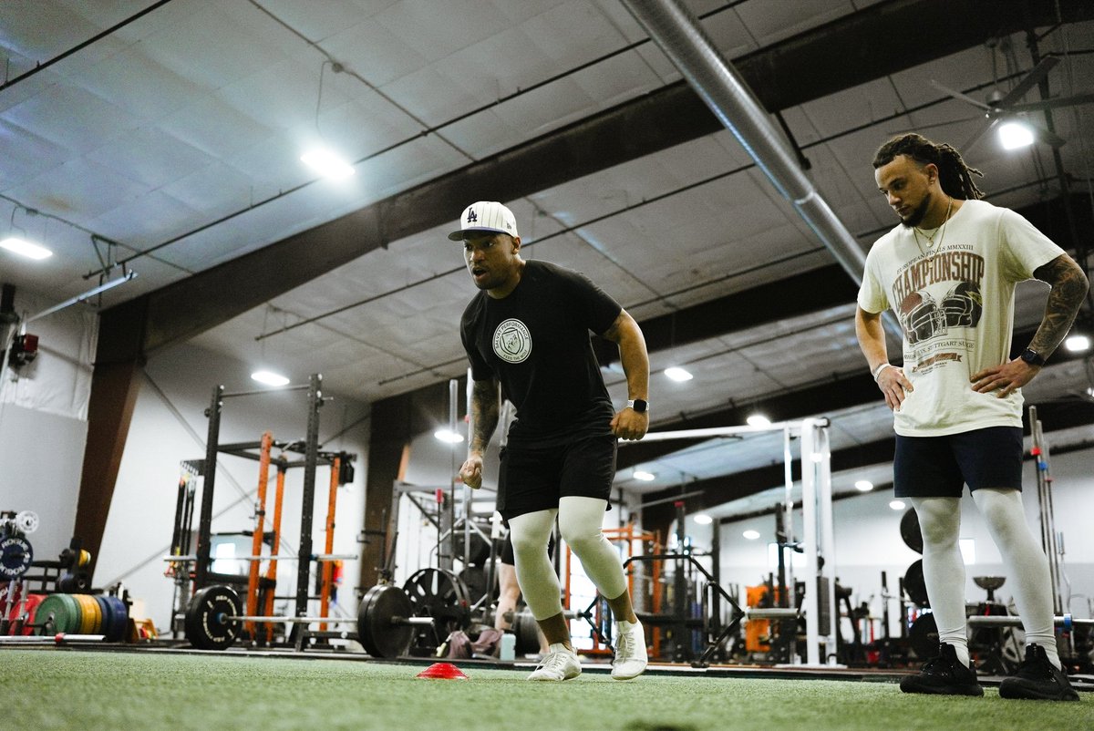 @wpatterson__ came to the lab to work this weekend! Always stoked to be part of the process. 👏🏾 @MSUBobcats_FB football Alumni and current EFL player