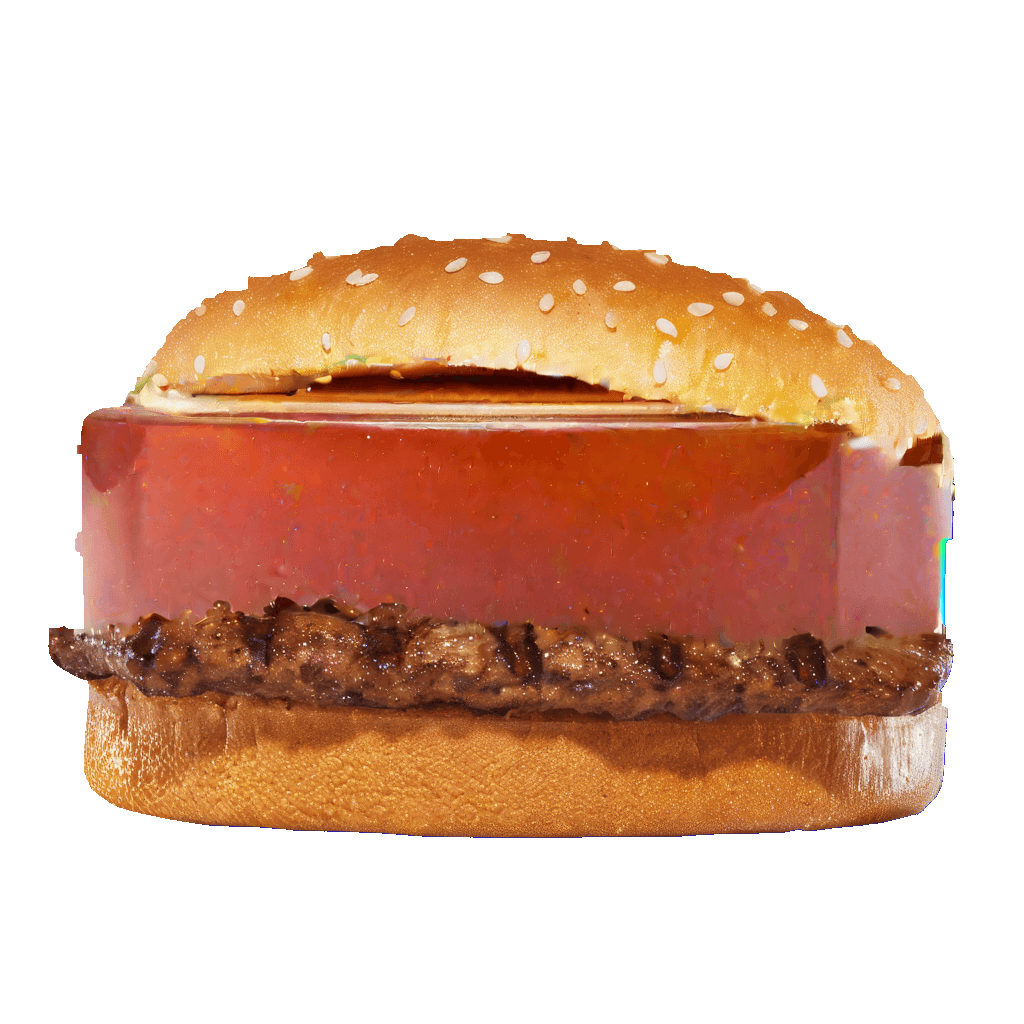 RingeAh's tweet image. The BK AI burger generator is wild. here's the jellonator.