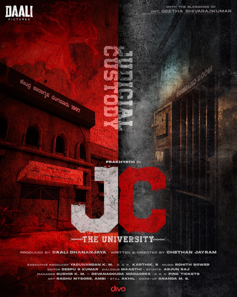 Here is one more project from @daali_pictures with one more good team “JC” The University. ಹೊಸ ನಿರ್ದೇಶಕ , ಹೊಸ ಕಲಾವಿದರ ದಂಡು. ನಿಮ್ಮ ಪ್ರೀತಿಯಿರಲಿ❤️ #JC @Yours_Prakhyath @allaboutbhavana @ChethanJayram @dskcuts @Yes__karthik @KmYadunandan #MaasthiUpparahalli @pavithrabgowda