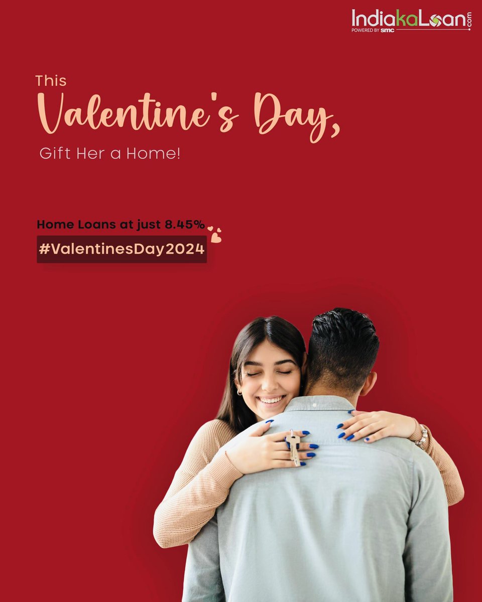 This #ValentinesDay2024, send this to your better half and let them know how much they mean to you ❤️🔑
.
.
.
.
#SMCPrivateWealth #Valentines2024 #HappyValentinesDay2024 #ValentinesDayIndia #InstantLoansIndia #HomeLoansIndia #LowestInterestRates #QuickLoans #FastLoans #LoansIndia