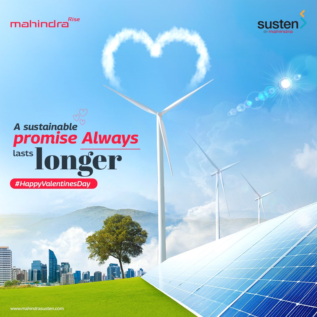 MahindraSusten's tweet image. Our love for Mother Earth is not a secret! At Mahindra Susten, our every action defines our duty towards a better world. This #ValentinesDay, we are making a sweet and sustainable promise that aligns with our purpose for a greener future.