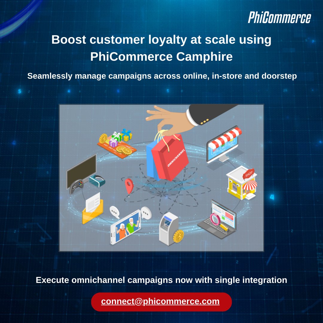 PhiCommerce's tweet image. Experience the power of personalized campaigns tailored to your customers’ unique preferences with PhiCommerce Camphire. 
Revolutionize your business with enhanced customer loyalty powered by Camphire➡ connect@phicommerce.com

#campaignmanagement #campaignoptimization #payments