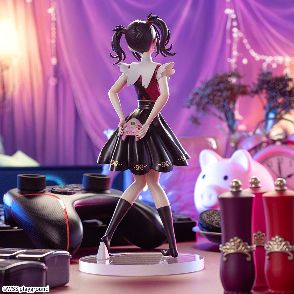 nyalra's tweet photo. またまた新しいあめちゃん（一般女性）のフィギャーがゲームセンターに登場……
コントローラーの形だいじょうぶかとハラハラしましたが、よくよく考えたら販売元が𝕊𝔼𝔾𝔸だった

https://t.co/sieWoulCGt https://t.co/PubFOcPPVM