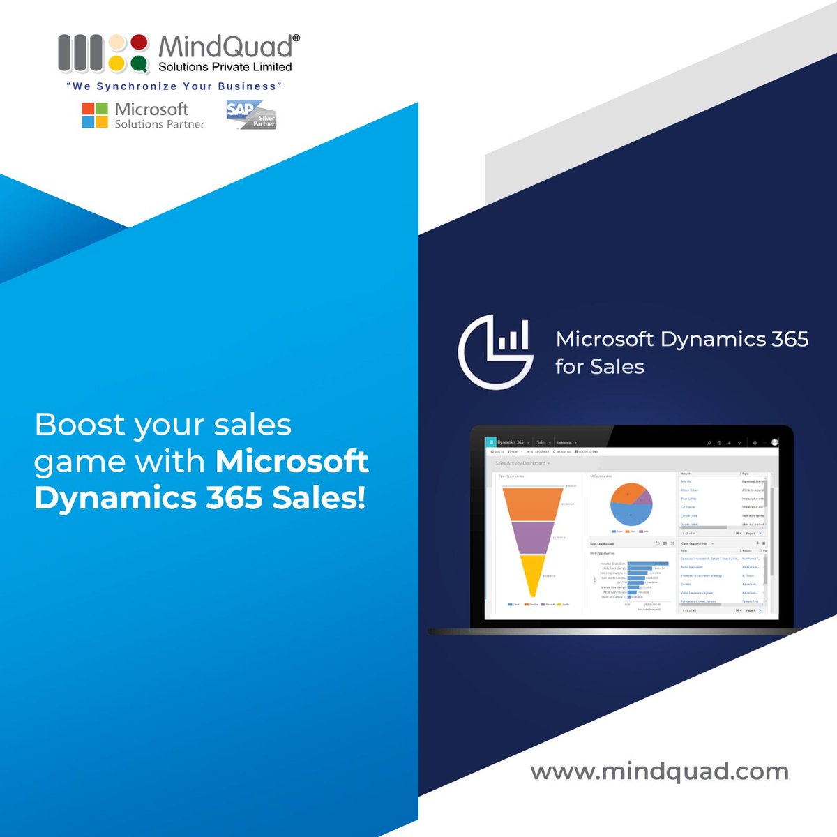 MindQuad_MS_SAP's tweet image. #MindQuad #TechQuad  #MSDyn365Sales #SalesProductivity #DigitalTransformation

Explore more about our solution: mindquad.com

Drop your inquiries: info@mindquad.com