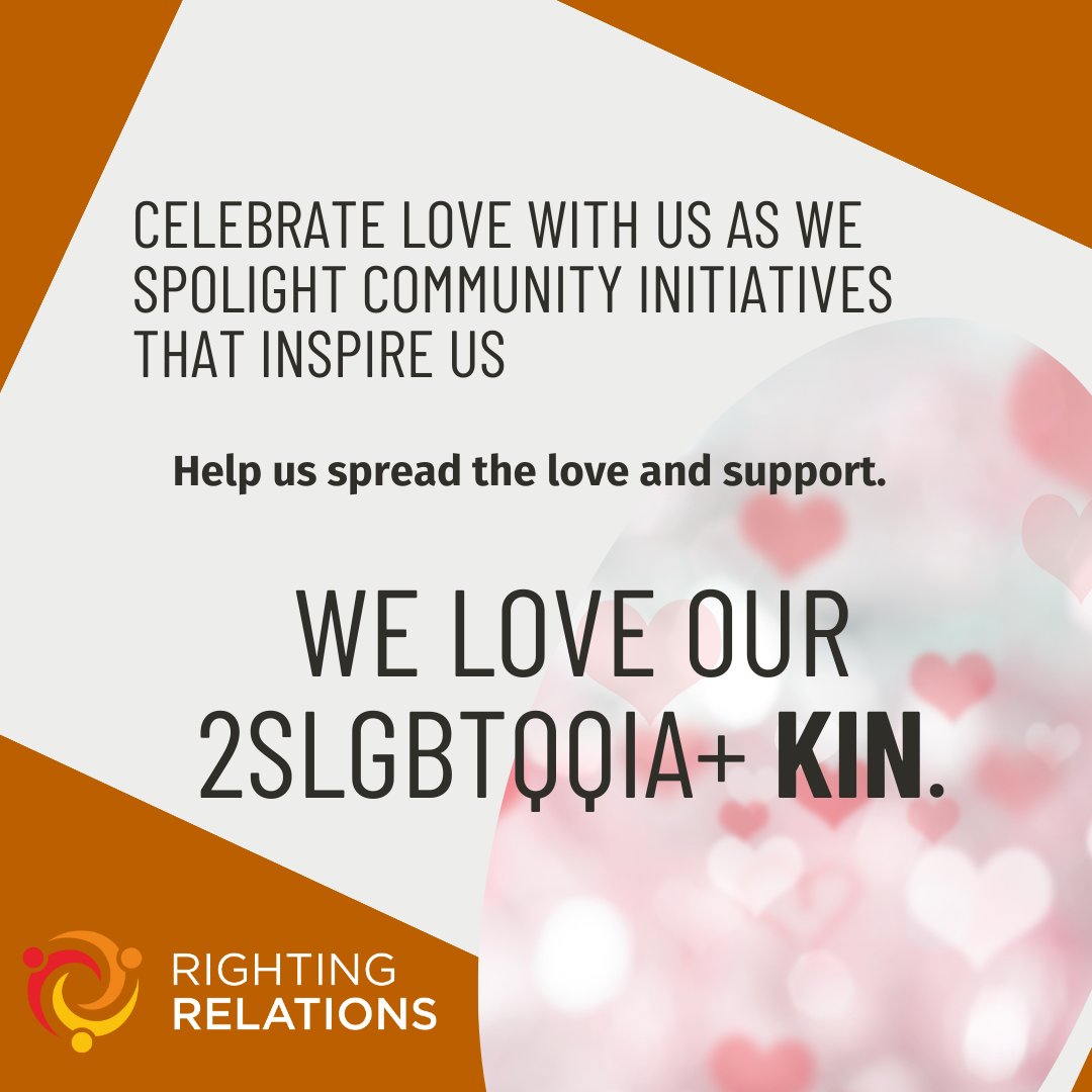 Please join us in spreading love for our kin at a time that trans youth and their families need us the most.  #TransYouthRights #TransYouthCommunity #TransYouthLove #2SLGBTQQIA+ #InclusiveCommunity #TransRights #LGBTQ+ #TransAdvocacy #cdnpoli #rightingrelations