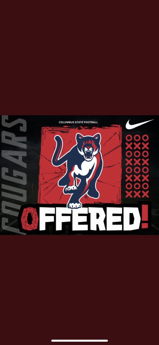 Blessed to receive an offer from @ColumbusStateFB 🙏🏼