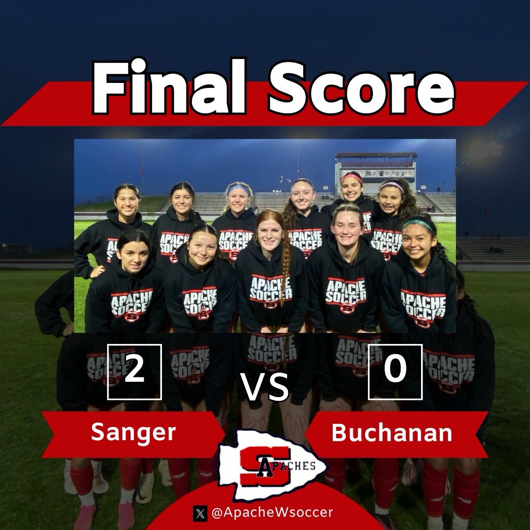 Big 2-0 Win Tonight Against A Talented Buchanan Team. We Move On To Play The #4 Seed At San Luis Obispo On Thursday At 6PM! Lets Bring Sanger With Us And Lets Pack The Stands! Go Apaches! ⚪️🔴🔝

Big Thank To Caleb Bravo For The Nice Team Sweaters!
