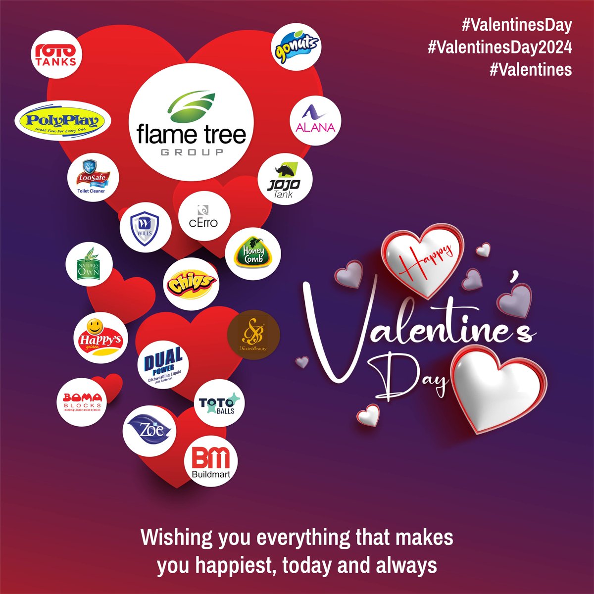 FlameTreeGroup's tweet image. Happy Valentines Day!!! ❤️❤️ #happyvalentinesday2024