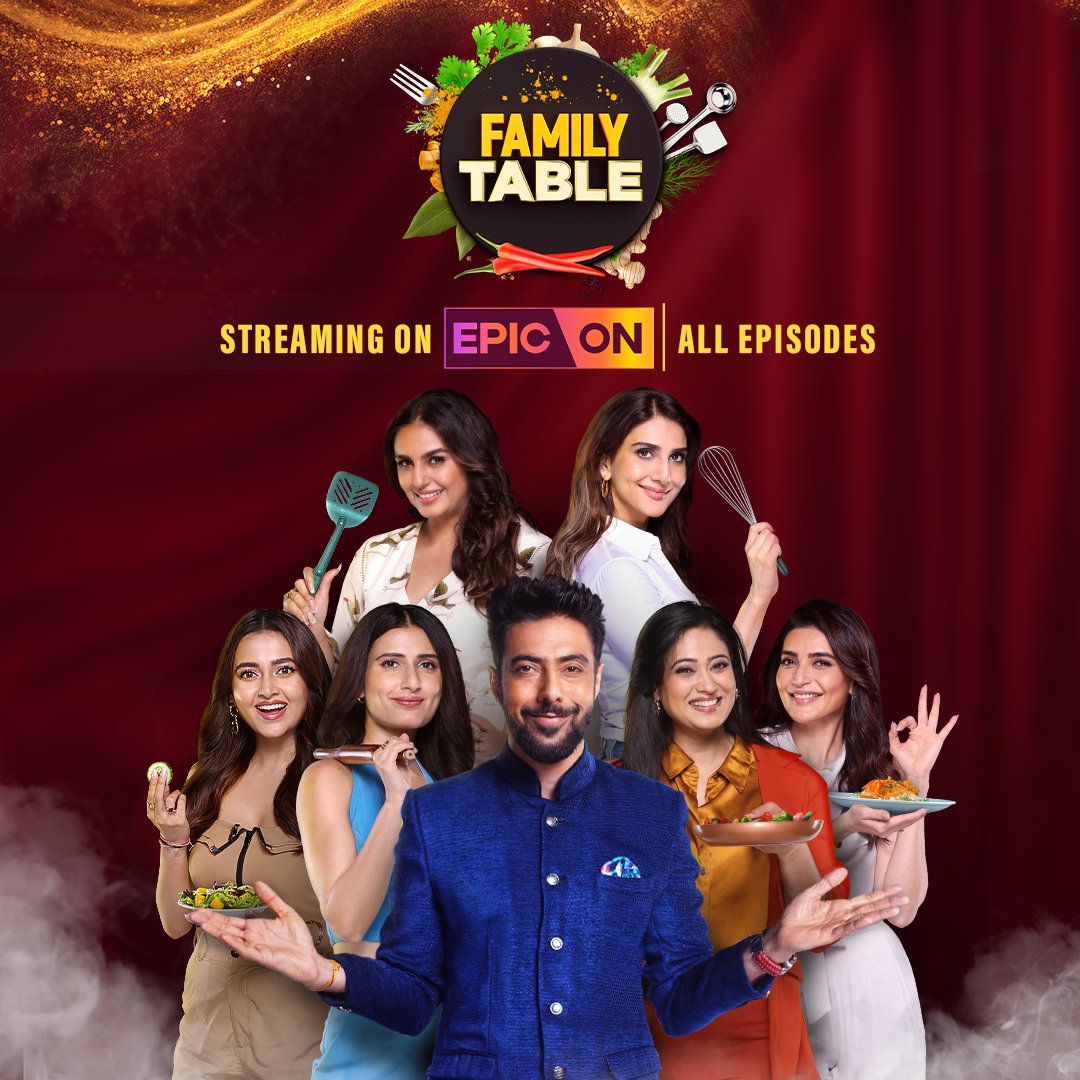 Gather 'round, because the Family Table Show is serving up a feast of entertainment! Dive into the drama, laughter, and love – streaming now only on EPIC ON!

#epicon #familytable #streamingnow #watchonepicon #cookingshow #foodshow @ranveerbrar  
@Vaaniofficial @humasqureshi