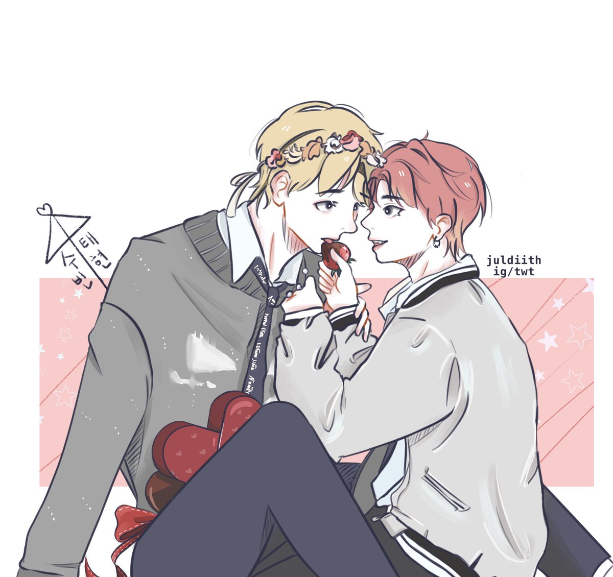 juldiith's tweet image. valentine’s gift 🎀💌

#숩텬 #태빈 #taebin #soobtyun