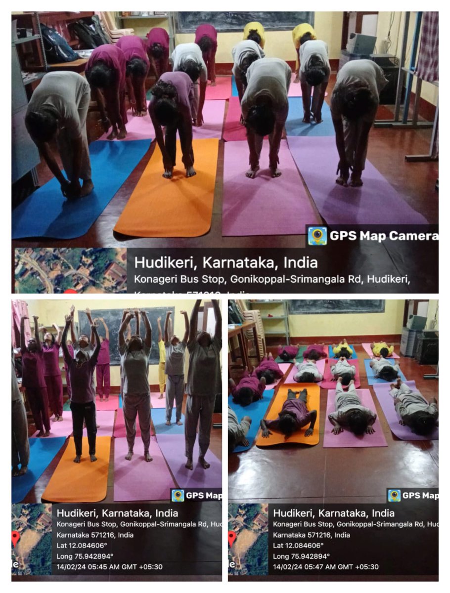 ಇಲಾಖೆಯ ವಿದ್ಯಾರ್ಥಿ ನಿಲಯಗಳಲ್ಲಿನ ವಿದ್ಯಾರ್ಥಿಗಳು ಇಂದು ಬೆಳಿಗ್ಗೆ (ದಿನಾಂಕ:14-02-2024) ಯೋಗ ಮಾಡುತ್ತಿರುವ ಛಾಯಚಿತ್ರಗಳು.
<a href="/KodaguDC/">DC Kodagu</a> <a href="/ZP_Kodagu/">Kodagu Zilla Panchayat</a> <a href="/BCWD_KARNATAKA/">BCWD_KARNATAKA</a>