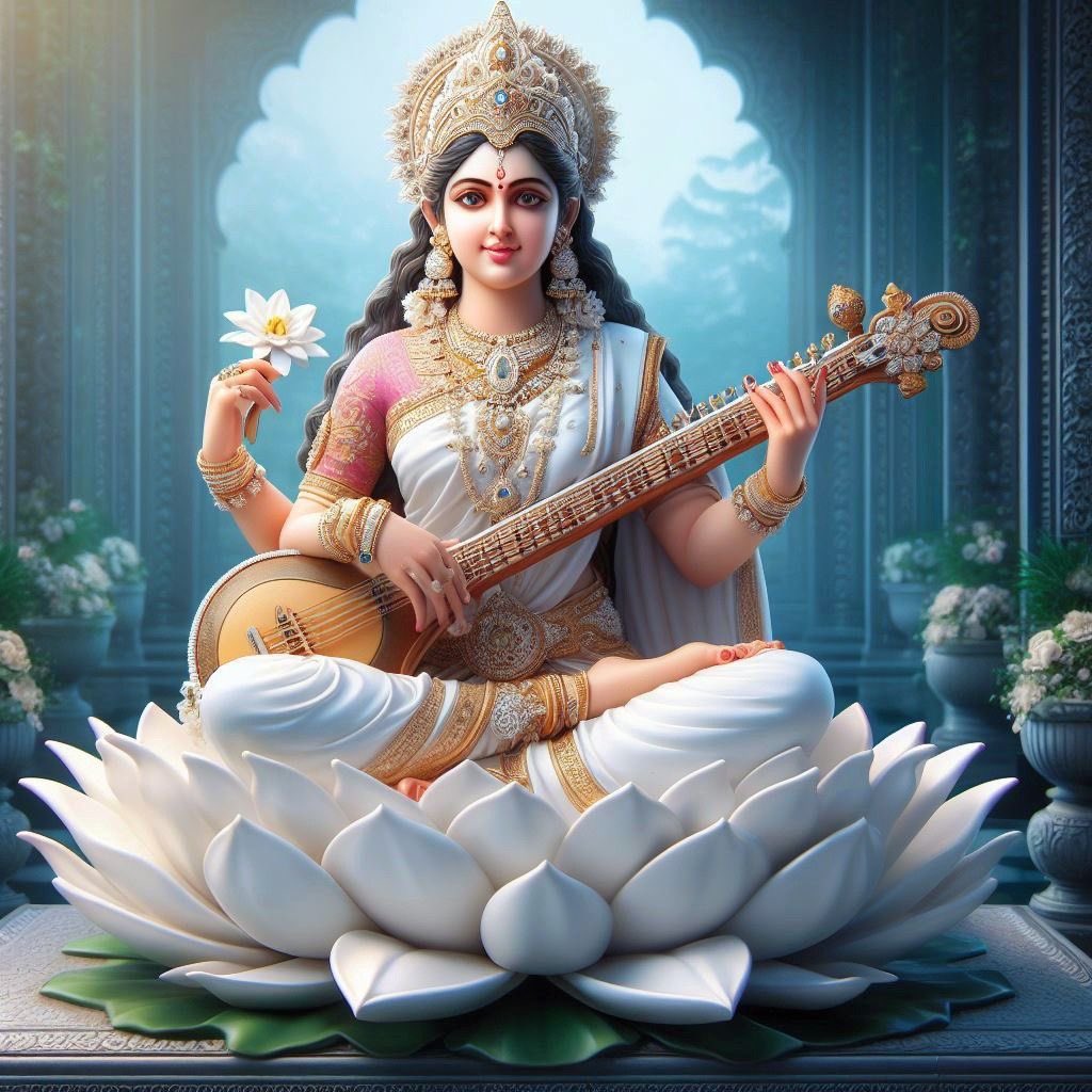 streengaar's tweet photo. शारदा शारदाम्भोजवदना वदनाम्बुजे। सर्वदा सर्वदास्माकं सन्निधिं सन्निधिं क्रियात्॥

#BasantPanchami #saraswatipuja #BasantPanchami2024 #goddesssaraswati #streengaarsilver https://t.co/4rpKjBEWqa