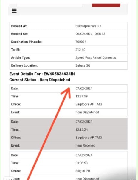 ShreCollection's tweet photo. @IndiaPostOffice Till now Not reached.. what's going on?? 
It's important to reply anything..where is my parcel?? Why didn't u replied anything..very very worst service..
If not reach my parcel to me we will complain against you.. https://t.co/u71XaGbUaV