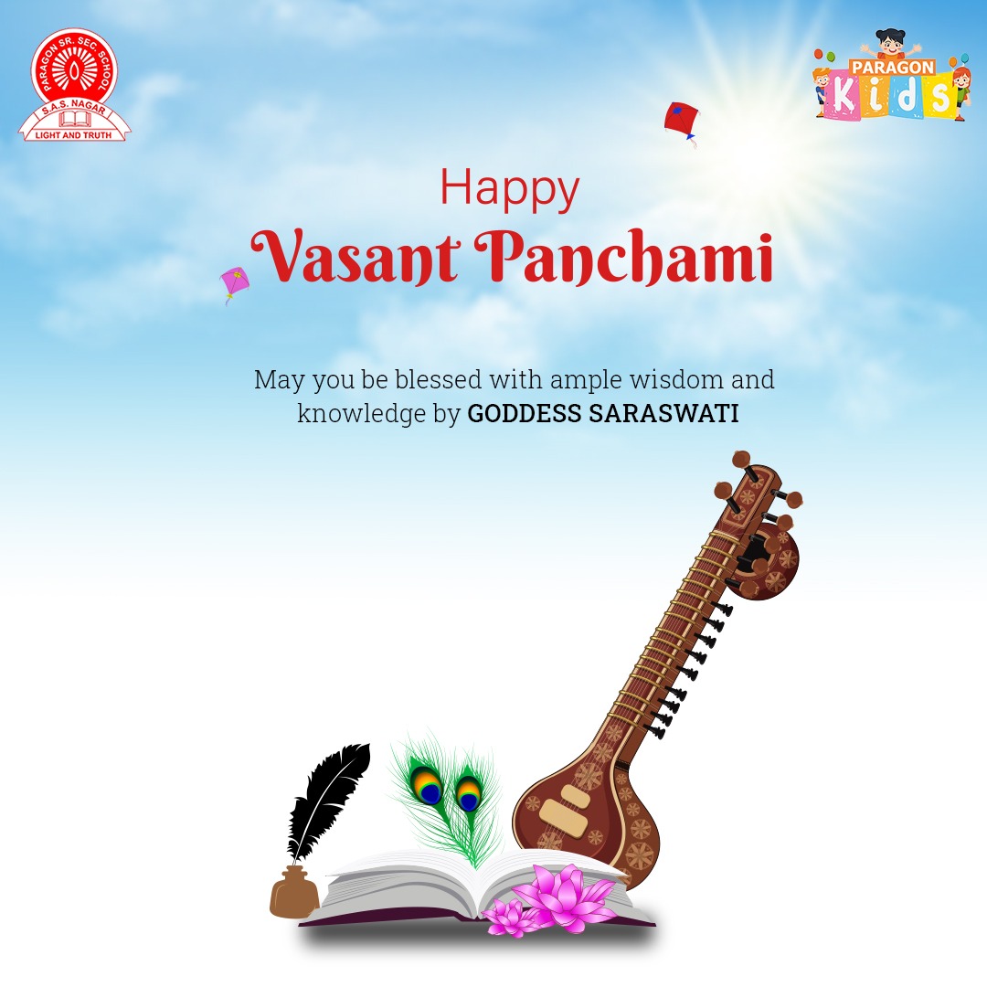 Paragonmohali71's tweet photo. On Vasant Panchami, let joy unfurl like flowers in bloom. Saraswati's grace ignites minds, hearts, and souls. Embrace wisdom's light, dance with nature's rhythm. Happy Vasant Panchami.
.
.
#vasantpanchami #spring2024 #wisdom
#saraswatimaa #LearningJourney
#celebrateknowledge #coloursofspring
#paragon71 #ParagonKids