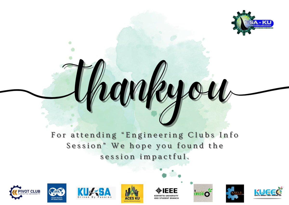 We want to extend our heartfelt gratitude to everyone who attended our event.Your presence and participation graced the event.
In case of any feedback reach as via @esakenyatta.We appreciate once more and hope to see you in our upcoming events.