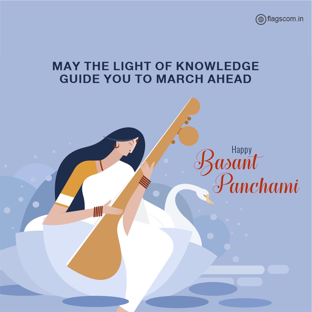 Illuminate your path with the light of knowledge. Wishing you a joyous Basant Panchami and Saraswati Puja! #BasantPanchami #SaraswatiPuja #FlagsCommunications