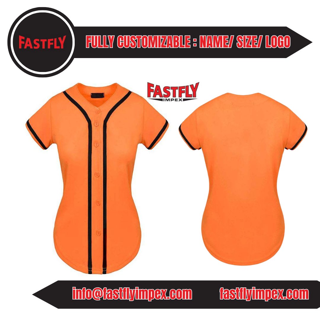 Step up to the plate in style. Fast Fly Impex Women's Baseball Jerseys – where fashion meets function on the diamond. 
.
Women's Athletic Wear
Baseball Fashion
.
#WomensBaseball #BaseballJerseys #BaseballFashion #FastFlyImpex #AthleticWear #SportsFashion #GameDayReady