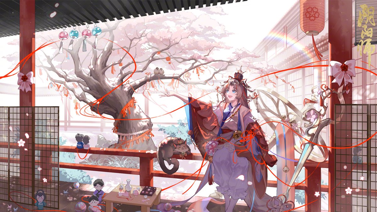 New SP Enmusubi illustration for Valentine's Day.
#Onmyoji