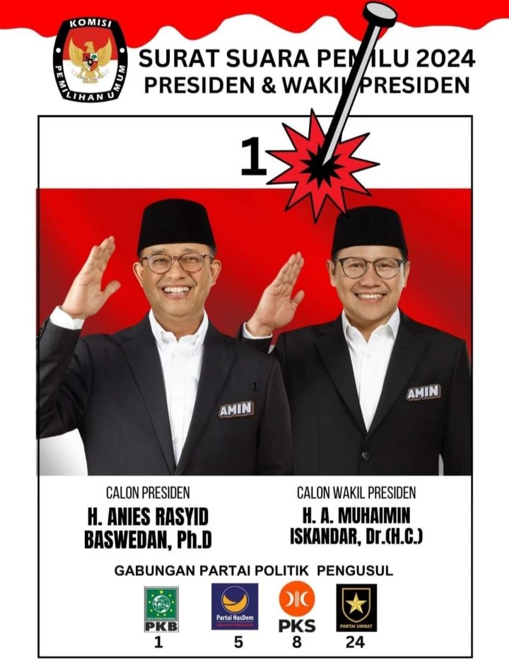 Tadi sebelum berangkat ke TPS, sholat Dhuha dulu, memohon agar Alloh mentakdirkan Pak Anies menjadi pemimpin yg Amanah&istiqomah, menjadi Presiden Indonesia 2024.
Semoga Alloh ijabah. Aamiin. 🤲

Yuk #Ber1PilihAMIN 
#01AMINwinElection