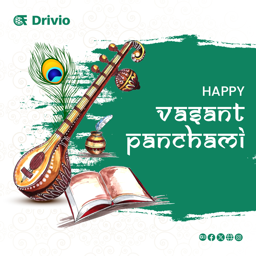 🌸 Wishing everyone a joyful Vasant Panchami! As we celebrate the onset of spring, Embark on a new journey with our convenient two-wheeler loan options.

#VasantPanchami #TwoWheelerLoan #TwoWheelerFinance #IndiaOnWheels #RideIntoSpring #NewBeginnings #SpringVibes #drivio_official