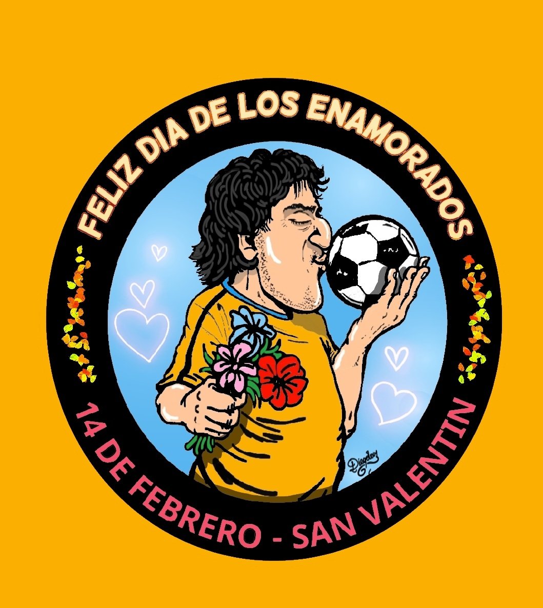 ACARICIALA, RESPETALA, CUIDALA, AMALA, BESALA... 14 De Febrero, Feliz Dia de los Enamorados!!!

#felizdiadelosenamorados #sanvalentín #felizsanvalentin #elamor #enamorados #amoresterno #futbol #Diegolan #Dibujos