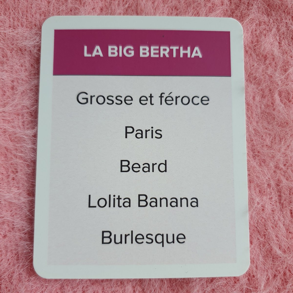 Describe the queen without using any of the other words #DragRace #DragRaceTaboo #DragRaceFrance @BigBerthaParis