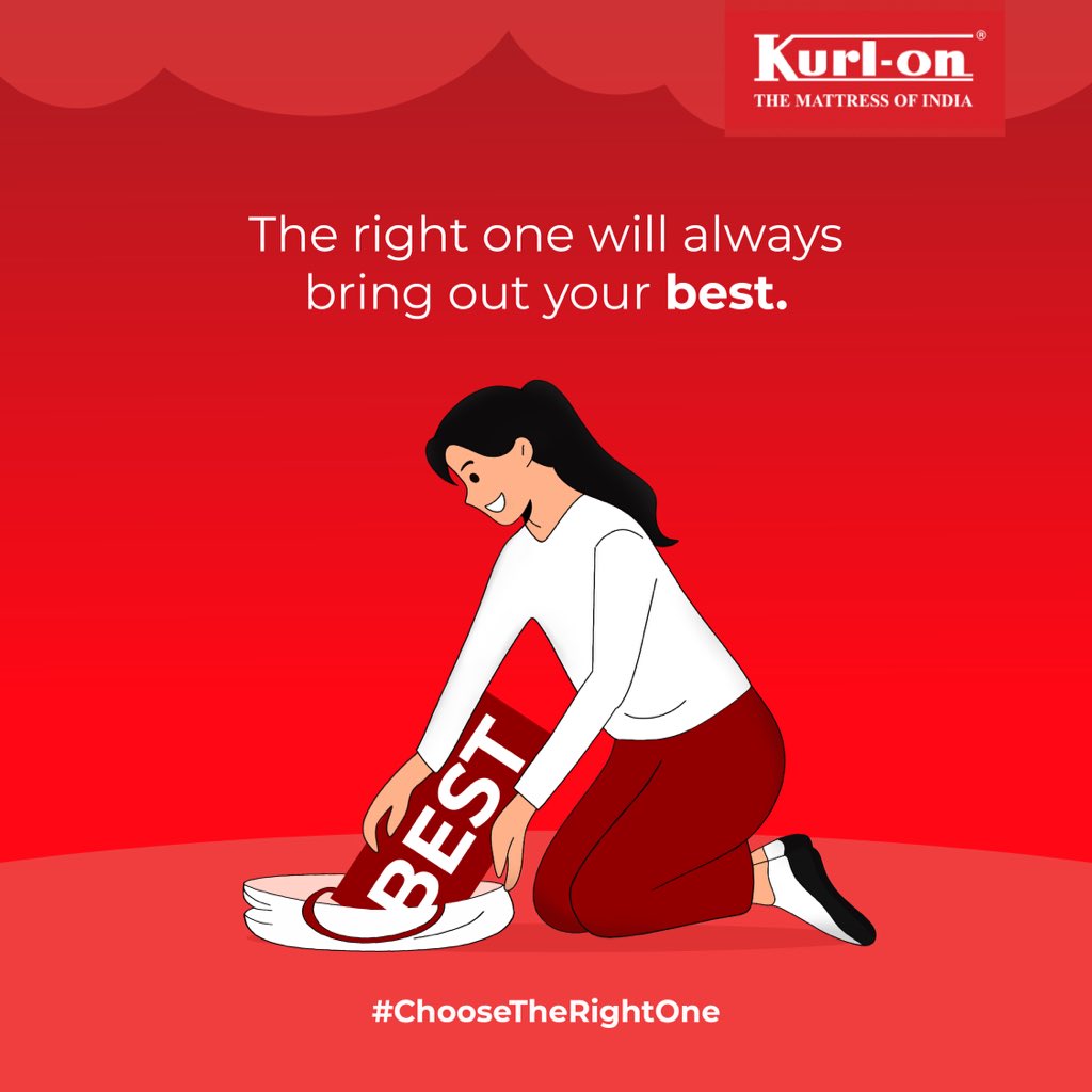 Don’t settle for just anything, you deserve the best!

#ChooseTheRightOne #ForTheLoveOfSleep #Mattress #Kurlon