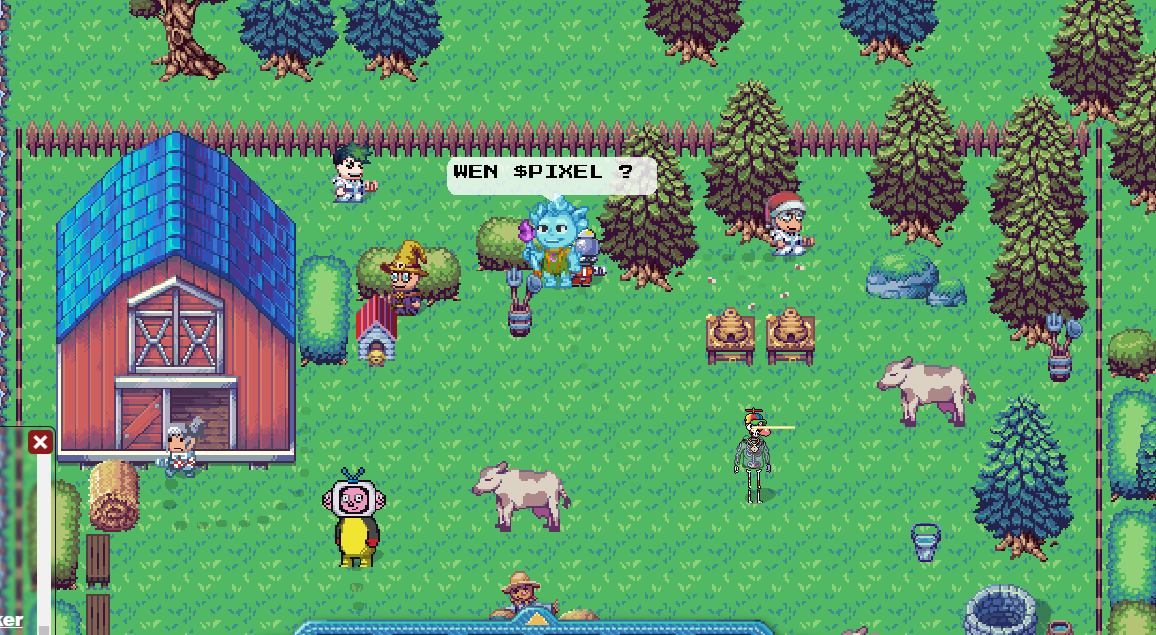Staker0007's tweet photo. @pixel_barney @pixel_margaret Enjoy your day @pixel_margaret and @pixel_barney , dont forget to take good time together out of your farm ! WEN $PIXEL ? https://t.co/TiP2GXhvTe