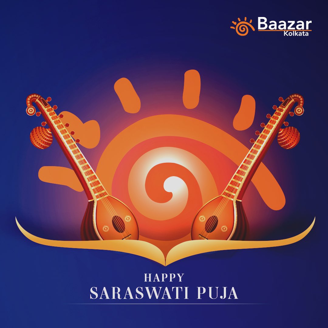 Happy Saraswati Puja! 🤗 #BaazarKolkata #saraswatipuja #saraswatipuja2024 #saraswatimata #maasaraswati #saraswatipujaspecial #saraswatipujalook #festivevibes #festiveseason #festivespecial #festivespot #topicalspot #occasionspot #matasaraswati #goddesssaraswati #basantpanchami