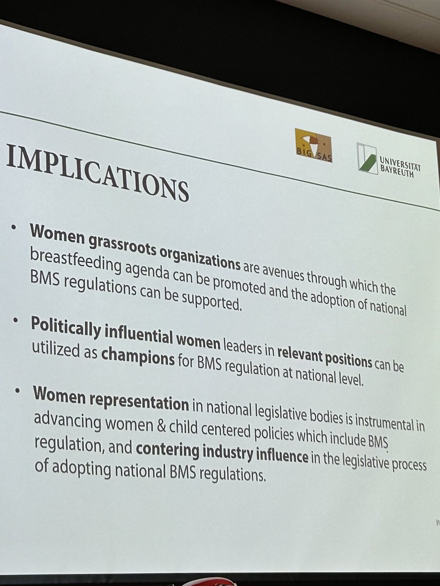 Women’s movements and policy windows crucial for regulation of marketing of commercial milk formulas in Kenya #MaryAnneWamahiu #FoodGovernance2024