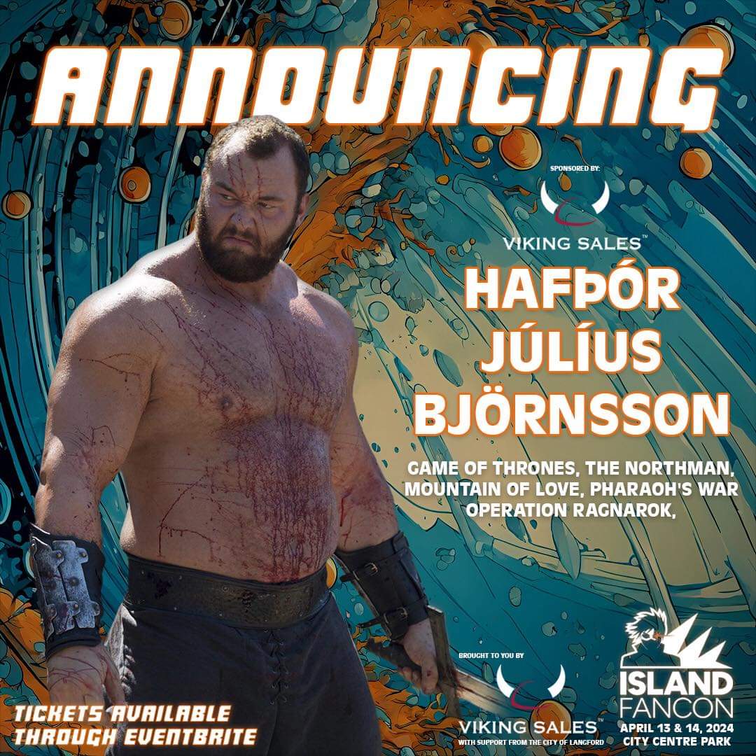 normcoyne's tweet photo. BIG announcement for #IslandFanCon April 13 &amp; 14 in #CityofLangford today... @ThorBjornsson_ AKA the Mountain from @GameOfThrones ⚔️ #BCtourism #FanCon
Get tickets at https://t.co/28ucuWqJ61 https://t.co/UL36jfN6kq