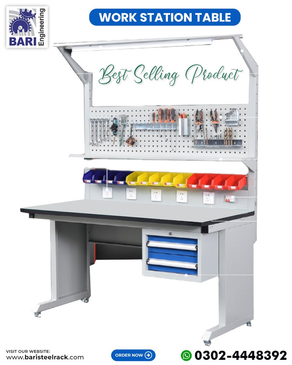 Work Station | Work Bench Station | Heavy Duty Work Station | Perforated Wall Panel | Tools Cabinet Explore versatile workstations, heavy-duty benches, perforated wall panels, and tool cabinets.#WorkStation #WorkBench #HeavyDuty #PerforatedWallPanel #ToolsCabinet #Workspace