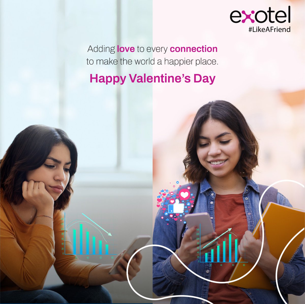 This Valentine's Day, break up with disconnected communication! Fall in love with Exotel's seamless solutions that keep businesses and customers perfectly connected. 💔🔗 ➡️ 💕🔗 #ValentinesDay #CustomerExperience #customerengagement