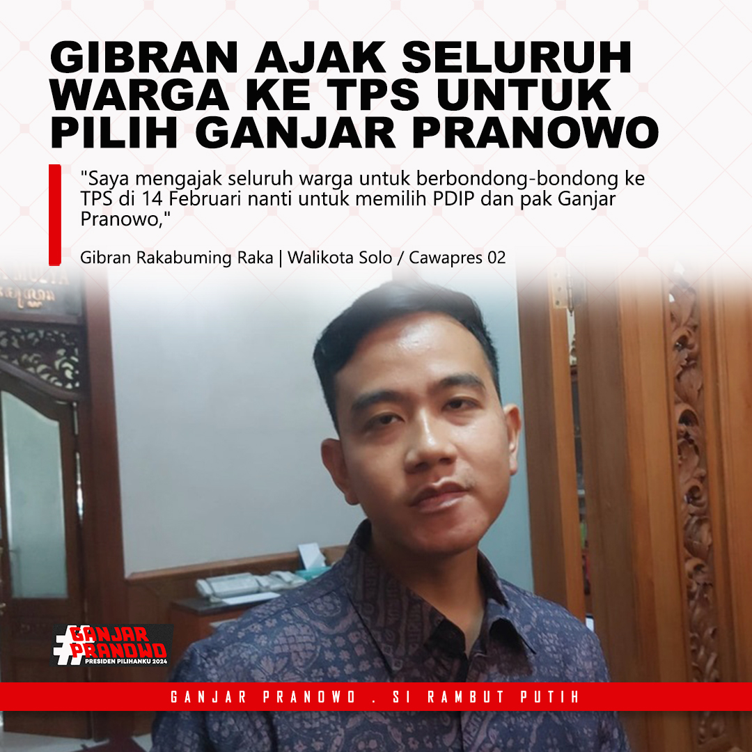 MasterMedia22's tweet photo. Meskipun Valentine jangan golput! Gibran mengajak seluruh warga coblos pak Ganjar Pranowo...

#AkuPilih03 😇 https://t.co/ARbz9j2LZD