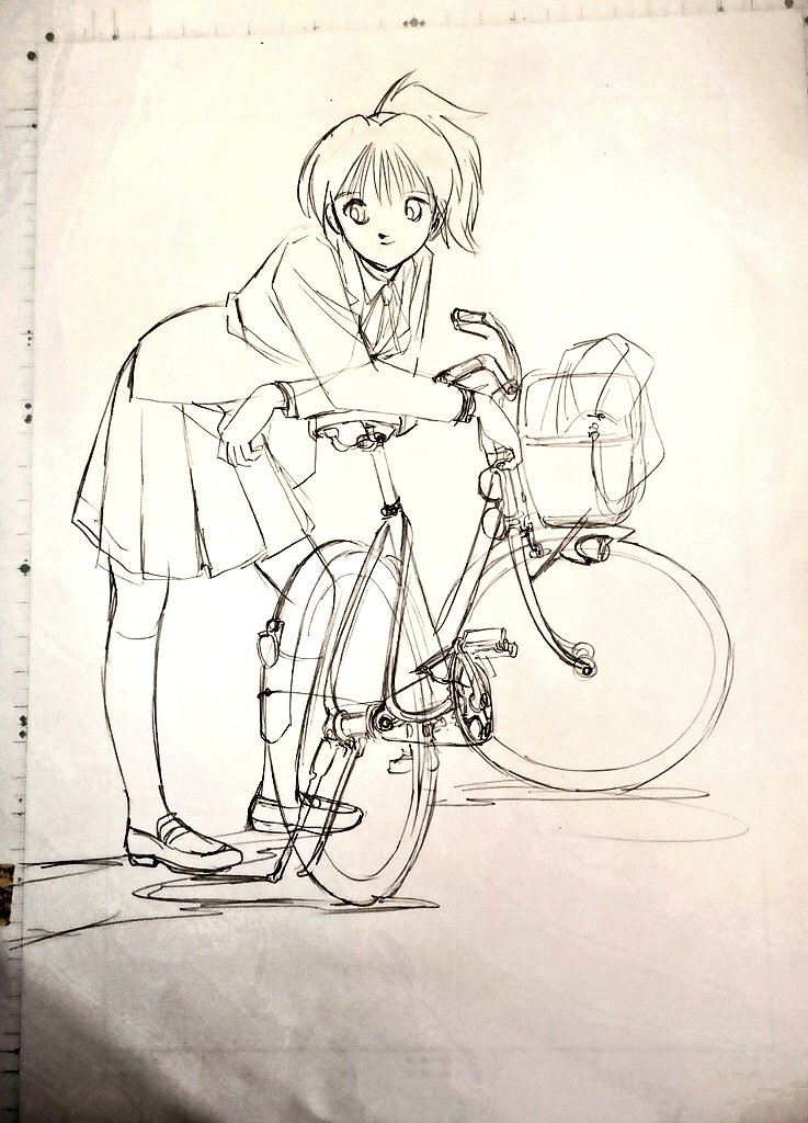 自転車と人間の関係を、さらっと力まずに描くというのは、永遠のテーマ。  細かいディテールは2の次、車体のバランスでほぼ決まってしまう。