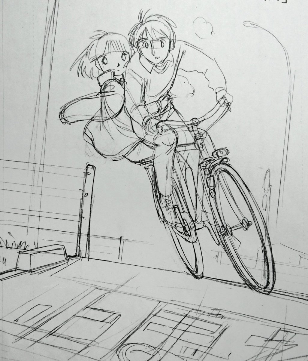 自転車と人間の関係を、さらっと力まずに描くというのは、永遠のテーマ。  細かいディテールは2の次、車体のバランスでほぼ決まってしまう。