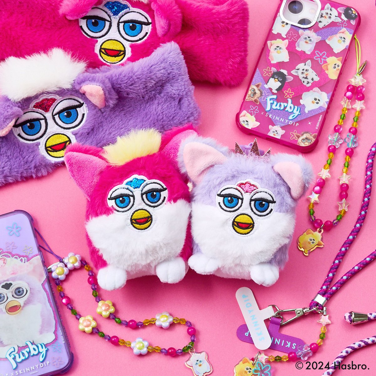 ファービー iPhoneケース PLAZA SKINNYDIP スキニーディップ Furby ファービー フォンストラップ