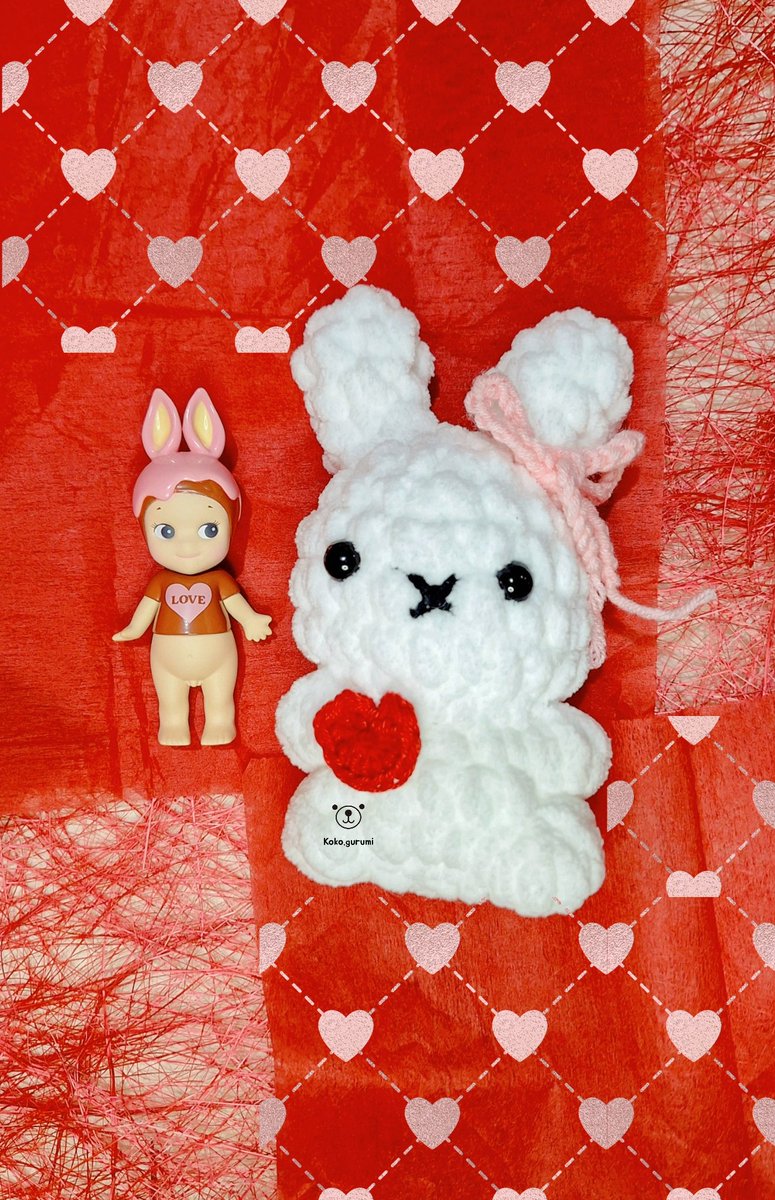 Consider this as my Valentine's Day card.  Happy Valentine's Day! 💖

#miffy #miffylover #sonnyangels #rabbit #rabbitlove #bunny #bunnies #kokogurumi #crochet #amigurumi #valentines #valentinesgift #valentineday #happyvalentinesday #heart #love #valentinesdaygift #handmade #vday