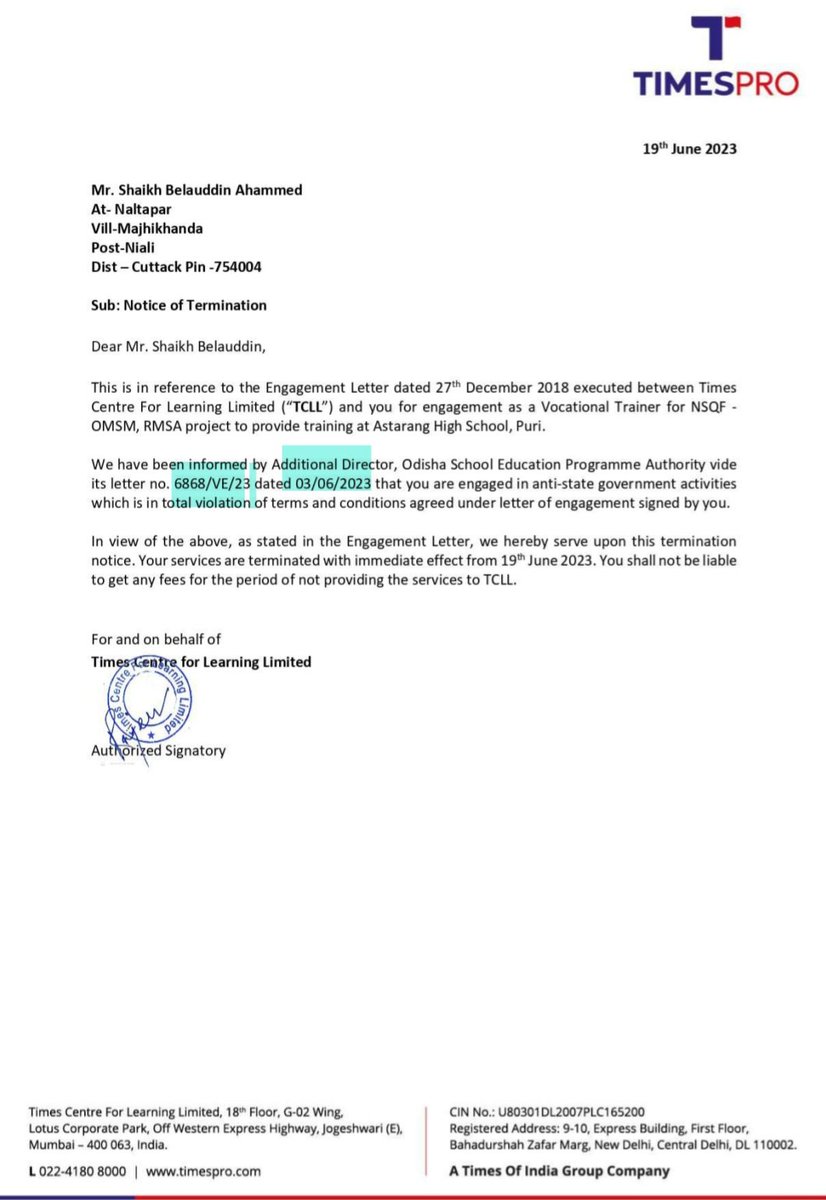 belaluddin79's tweet photo. @GovernorOdisha @PMOIndia @HMOIndia @BputOfficial Monopoly & arrogancy of official. No fault, no inquiry, no proof. Babu raj in Odisha
Hundreds of duplicate Trainers appointed by outsoursing agencies. No timely books & salary.
#SaveVocationalEducation
#SaveOdishaVTs
#JobPolicy4VT
#Reinsist9VTs https://t.co/WN6Mg2RKYV