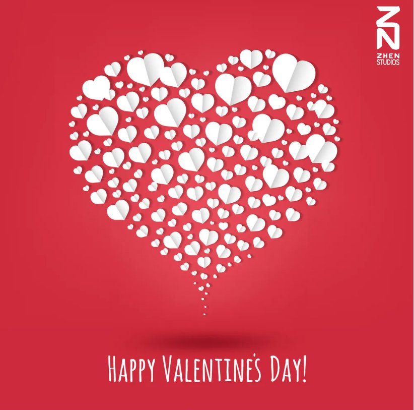 Love is in the air! 💕 Happy Valentine's Day from all of us at Zhen Studios! Spread the love today and every day. #ValentinesDay #ZhenStudios