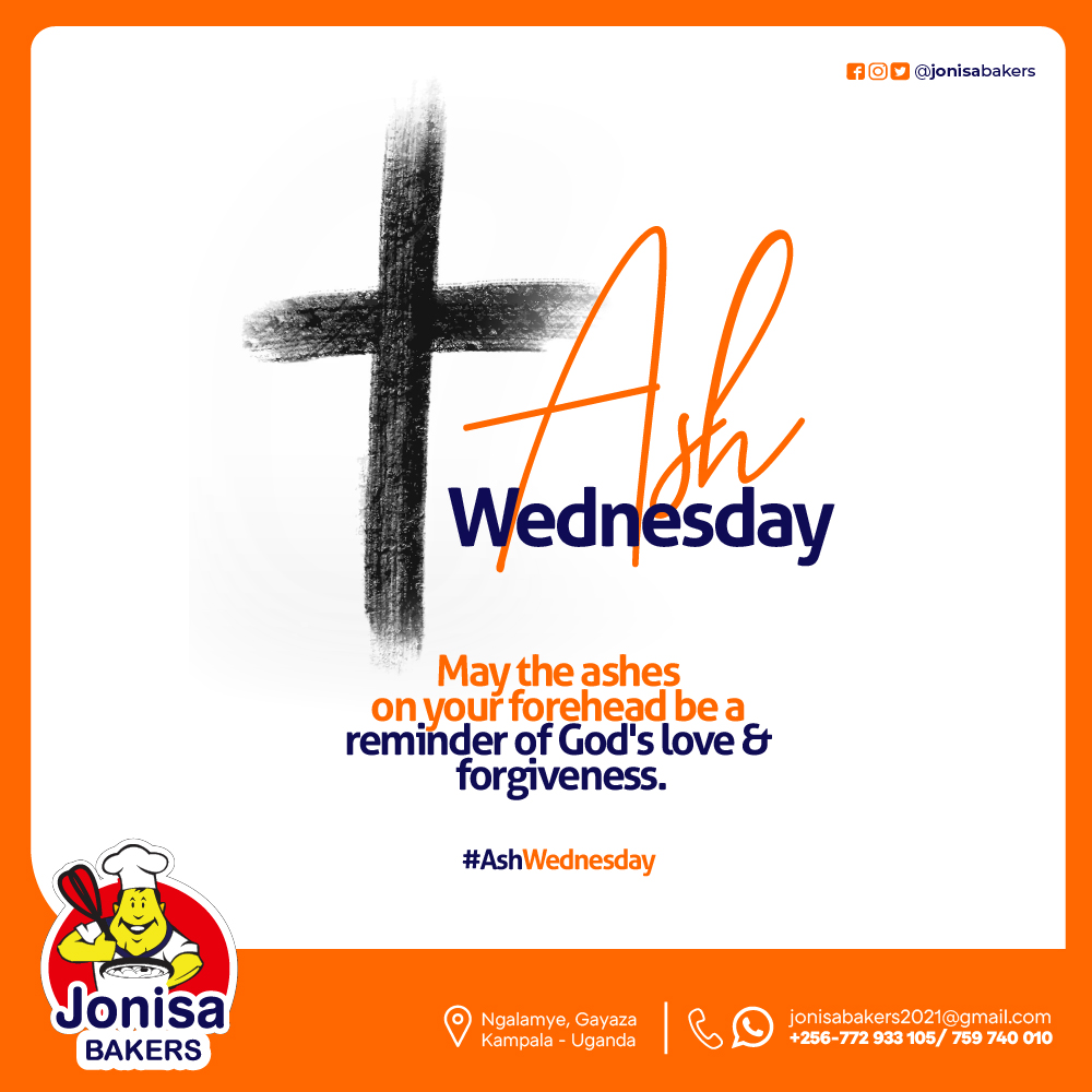jonisabakers's tweet photo. On this #AshWednesday, may the ashes on your forehead be a reminder of God's love and forgiveness. Wishing you a blessed and reflective day. #AshWednesday2024 #Gashumba #MenConference2024 #Kampalaserenahotel #Solomon #teens #Spire #simps #ThronesKampala https://t.co/VwGfjn8G16