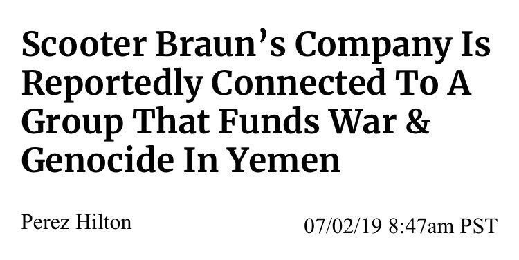 Lilyurscealai's tweet photo. Scooter Braun does a disservice to the world of music with his lack of morals and his support for imperialist occupations. His "connections" aren't worth upsetting international fans
Remove Scooter Braun from Hybe America #BoycottScooterBraun
#ScooterOut @HYBEOFFICIALtwt https://t.co/dkkh3vQF9A