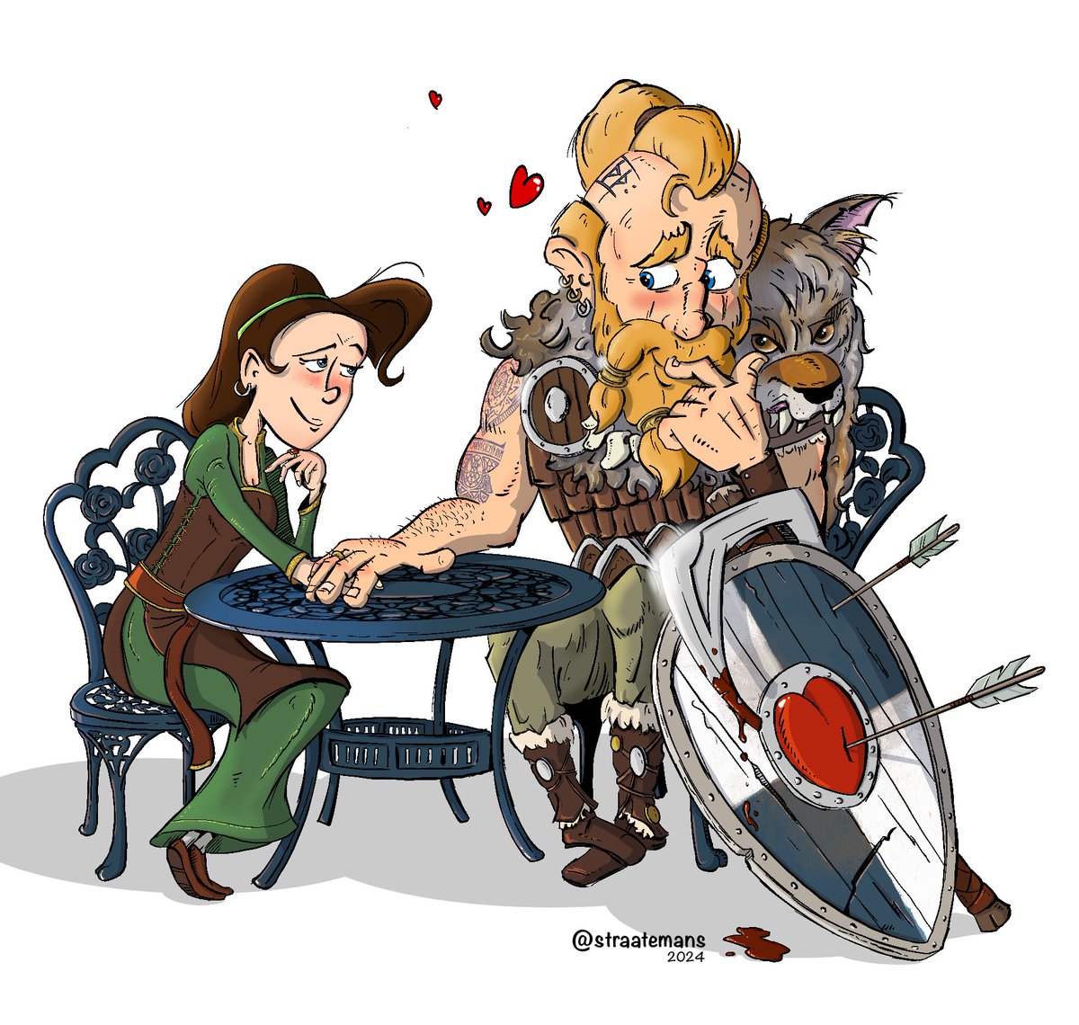 Straatemans's tweet photo. Happy #ValentinesDay ♥️
#cartoon #cartoonillustration #procreate #madewithprocreate #valentinesday2024 https://t.co/26ExXLJrOH