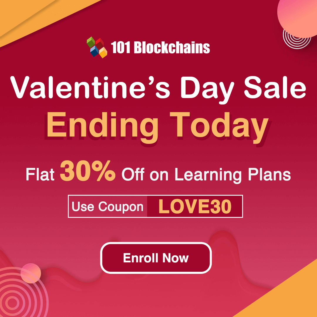 101Blockchains's tweet image. 🚨 Sale Alert! Valentine's Day Sale is Ending today ⏰

Unlock the power of blockchain, web3, &amp;amp; AI with a 30% discount on our exclusive learning plans, Use Coupon LOVE30. 🔖

𝐄𝐧𝐫𝐨𝐥𝐥 𝐍𝐨𝐰 👉 101blockchains.com/pricing/

#ValentinesDaySale #BlockchainLearning #LastChance