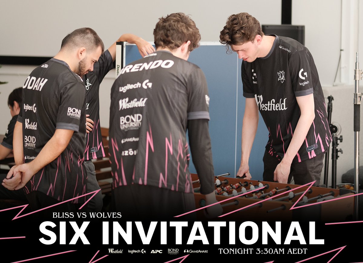 TeamBliss_ES's tweet photo. Set your alarm ⏰
In a matter of hours the boys will start their #SixInvitation run, first up @WolvesEsports 🐺
🕞 3:30AM AEDT
📺 https://t.co/tq9WrsSlH6
#BlissR6🪷 | #BlissUp https://t.co/MiLsBO6NpS