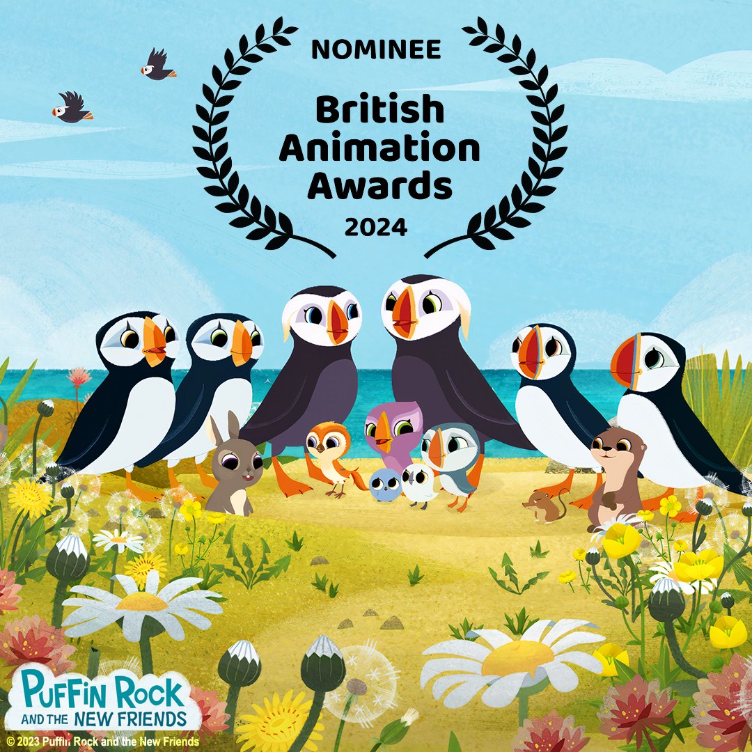 Dog Ears (@cheersdogears) on Twitter photo Very honoured to have Puffin Rock and The New Friends nominated at the <a href="/BAAwards/">British Animation Awards</a> for Best Feature Film and Best Design. Big congrats to the whole team across <a href="/CheersDogEars/">Dog Ears</a> and <a href="/CartoonSaloon/">Cartoon Saloon</a> Very honoured to have Puffin Rock and The New Friends nominated at the <a href="/BAAwards/">British Animation Awards</a> for Best Feature Film and Best Design. Big congrats to the whole team across <a href="/CheersDogEars/">Dog Ears</a> and <a href="/CartoonSaloon/">Cartoon Saloon</a>