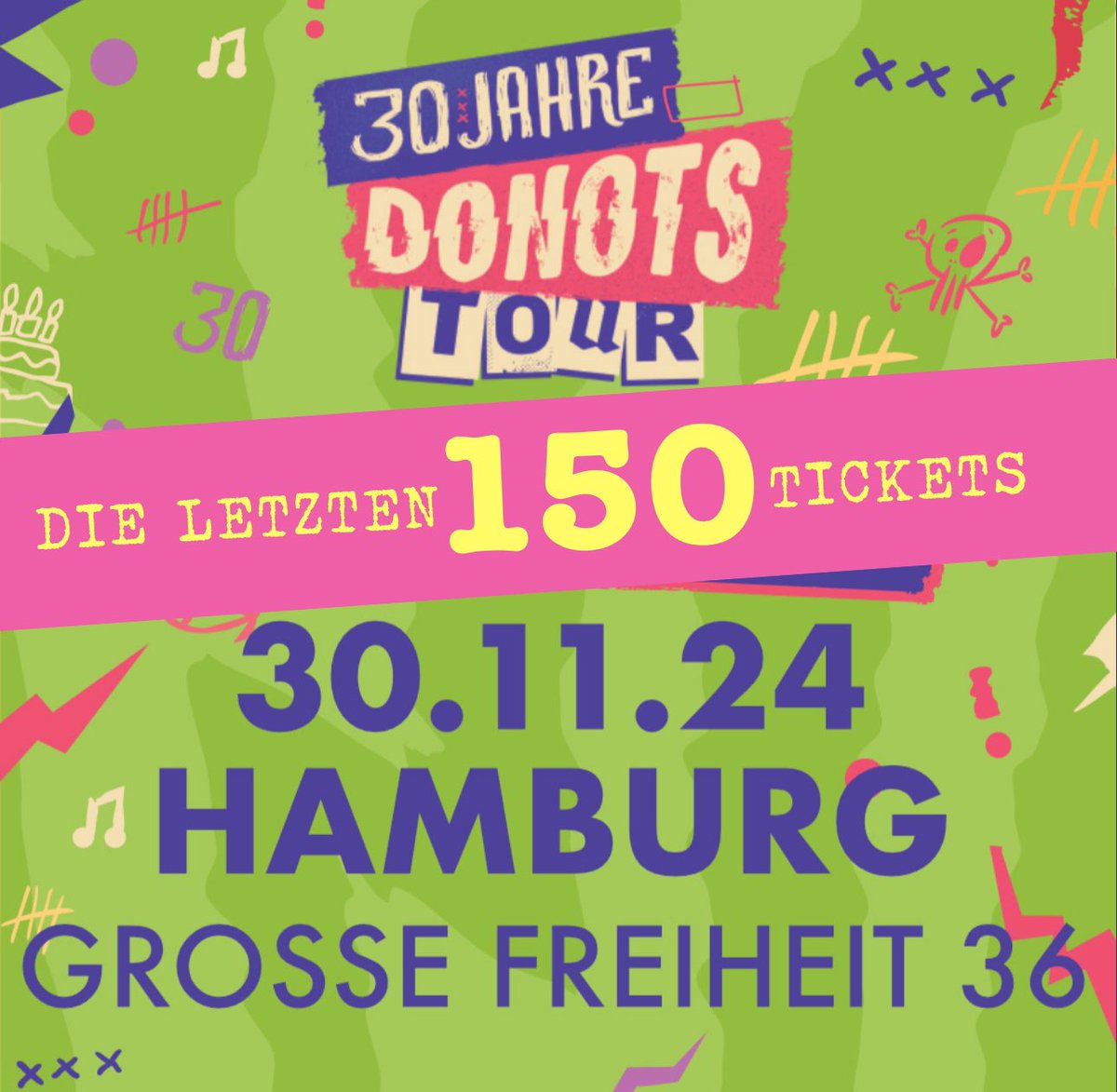 Jetzt aber schnell! Gestern nach und nach freigeschaltet, heute könnte es schon voll sein. Donots.Merchcowboy.Com