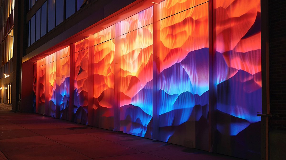 hieysto's tweet photo. 🌅 "Radiant Spectraflow." AI merges with the sun's rays, creating a dynamic #colorplay. Perfect for #moderninteriors and #innovativedecor. What feelings does it stir in you? #aiart #aiassisteddesign #designinspiration #colorfulart #aifuture https://t.co/RvXZ3EcWNV